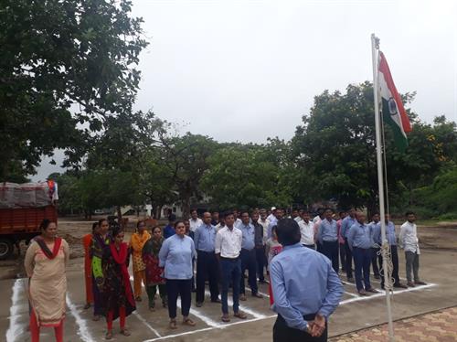 Flag Hoisting Ceremony held at Chhotaudepur in honour of 73rd Indian Independence Day.